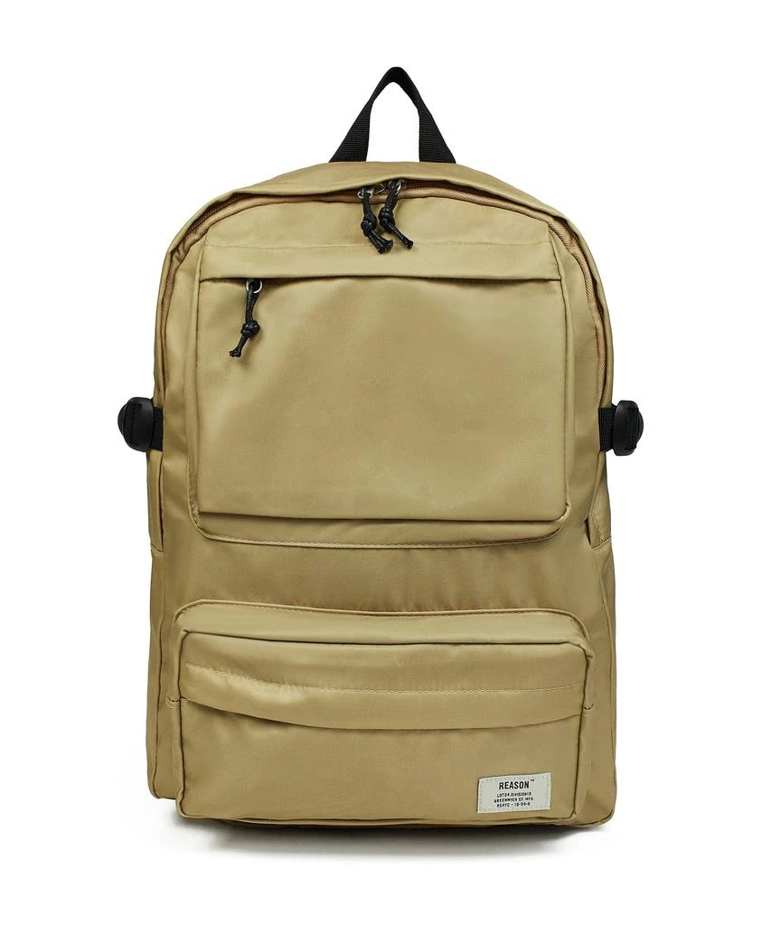 商品Reason Clothing|Multi Pocket Cargo Backpack - Khaki,价格¥75,第2张图片详细描述