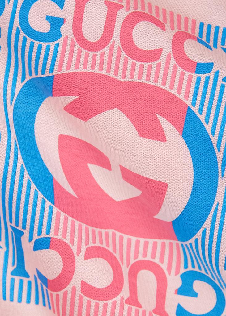 商品Gucci|KIDS Pink logo-print cotton T-shirt (18-36 months),价格¥1024,第4张图片详细描述