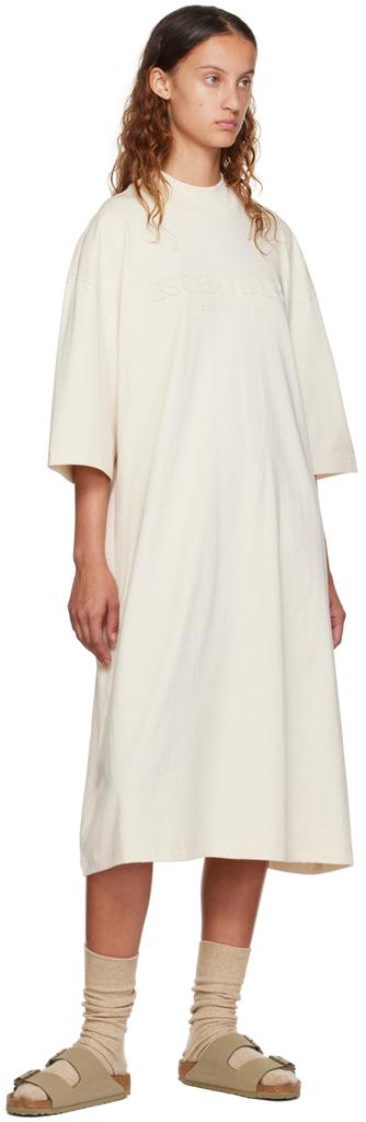Off-White Short Sleeve Midi Dress商品第4张图片规格展示