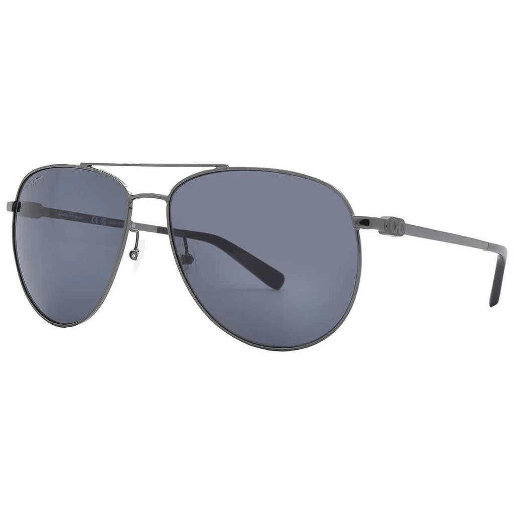 商品Salvatore Ferragamo|Blue Pilot Unisex Sunglasses SF157S 015 60,价格¥498,第3张图片详细描述