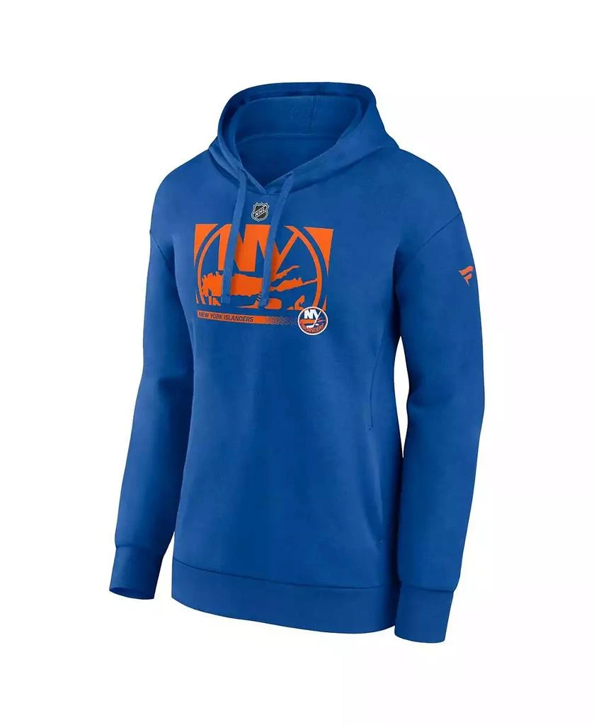 商品Fanatics|Women's Royal New York Islanders Authentic Pro Core Collection Secondary Logo V-Neck Pullover Hoodie,价格¥386,第2张图片详细描述