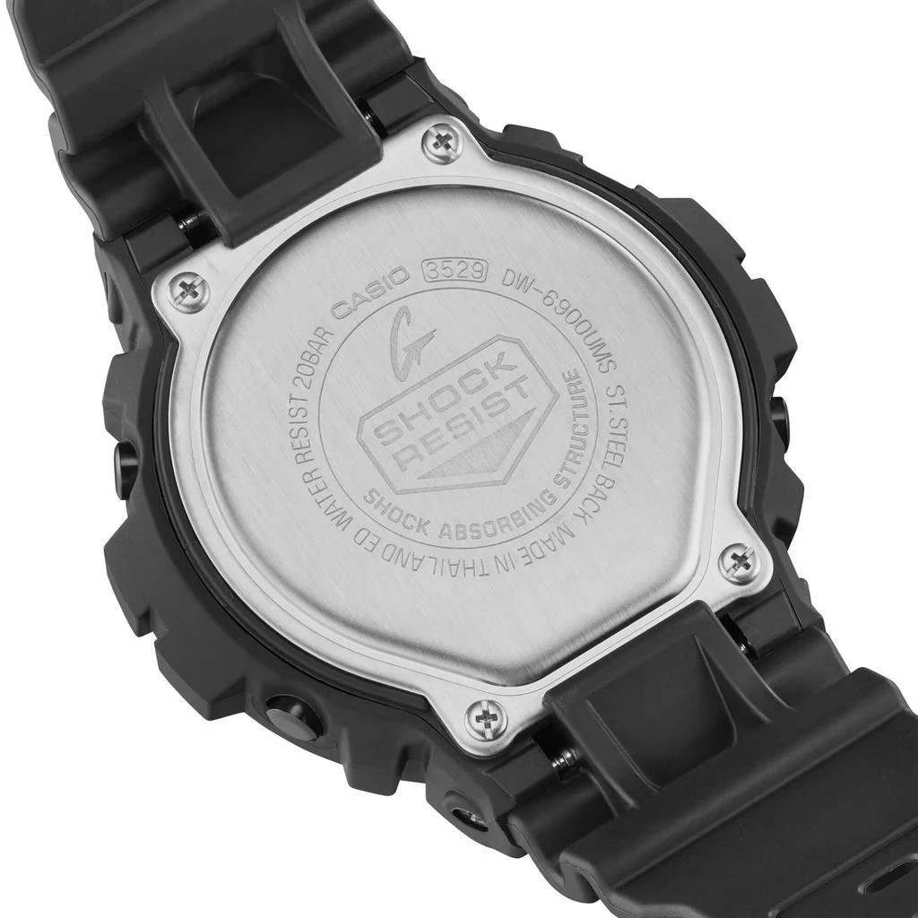 商品Casio|Casio Men's Alarm Watch - G-Shock Classic Dive Digital Black Dial | DW6900MS-1,价格¥506,第5张图片详细描述