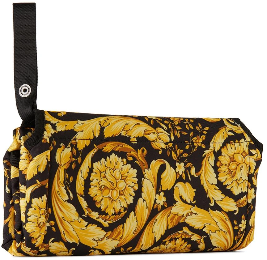 商品Versace|Baby Black & Gold Barocco Portable Changing Mat,价格¥920,第3张图片详细描述