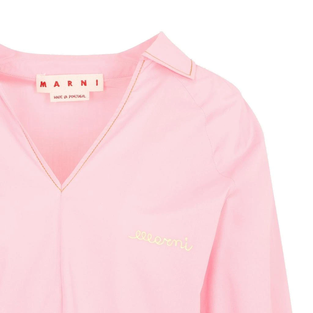 商品Marni|Marni Logo Embroidered V-Neck Top,价格¥1997,第3张图片详细描述