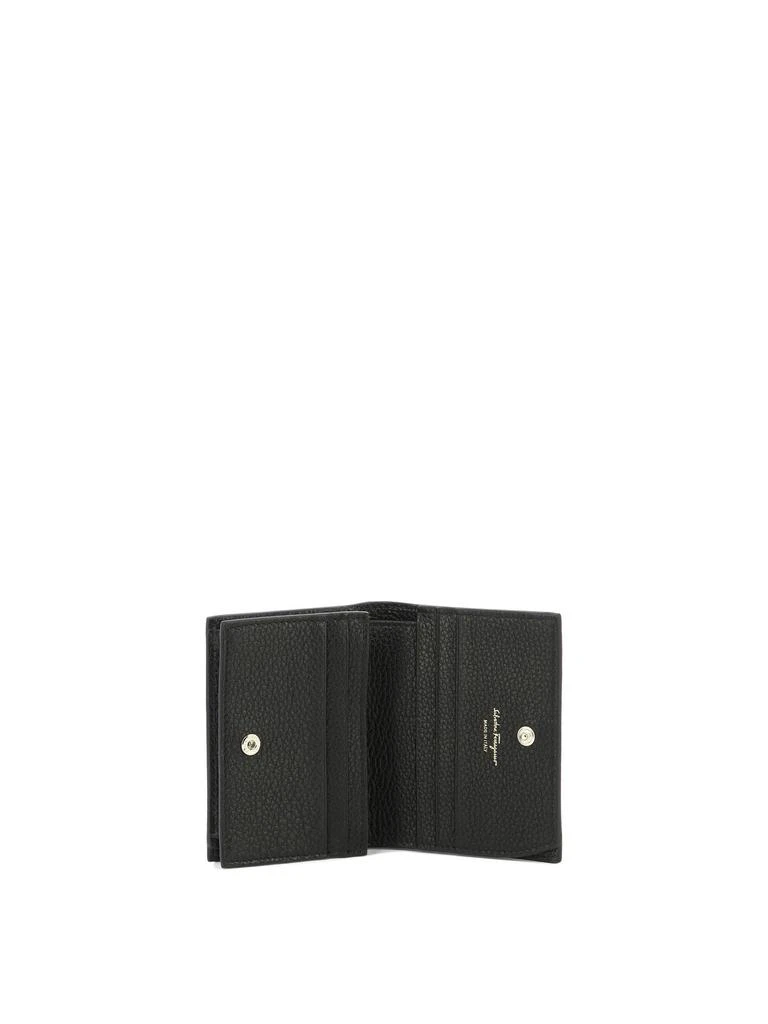 商品Salvatore Ferragamo|Gancini Small Wallet Wallets & Card Holders Black,价格¥1694,第5张图片详细描述