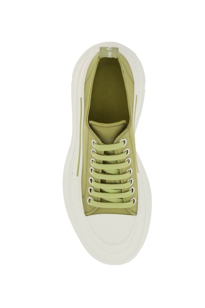 商品Alexander McQueen|Alexander Mcqueen Canvas Tread Slick Sneakers,价格¥3117,第2张图片详细描述