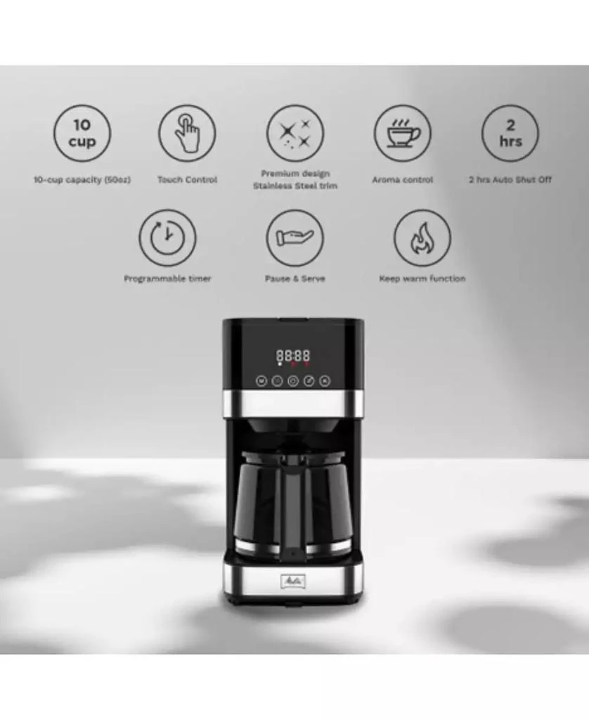 商品Melitta|10-Cup Tocco Glass Coffee Maker,价格¥1064,第2张图片详细描述