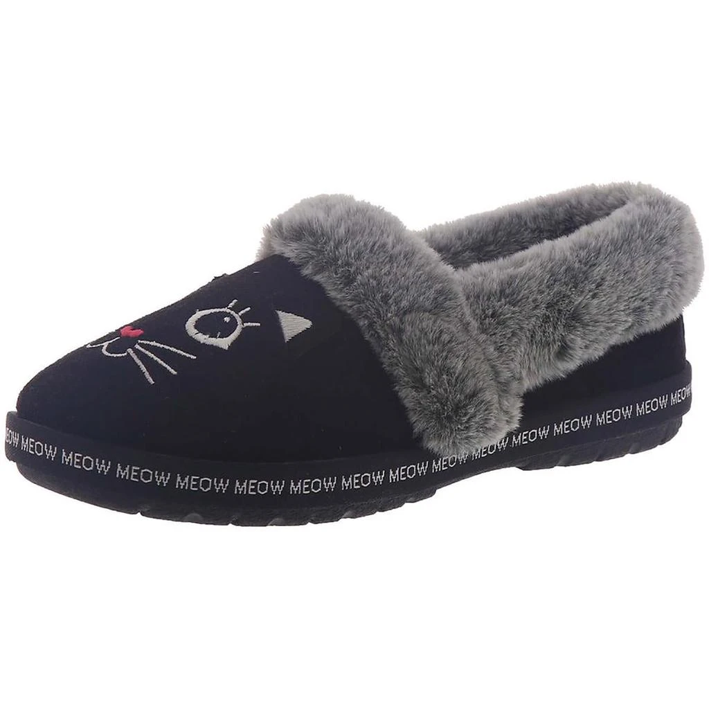 商品SKECHERS|BOBS From Skechers Womens Meow Pajamas Faux Fur Slip On Casual Shoes,价格¥179,第1张图片详细描述