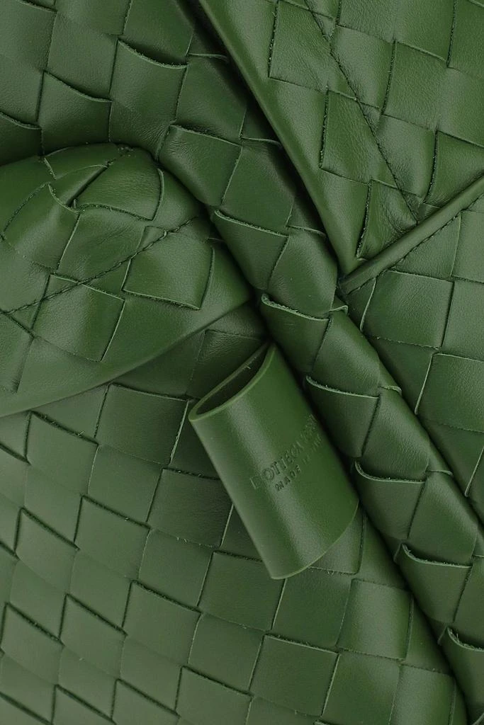 商品Bottega Veneta|Dark green leather backpack,价格¥29519,第3张图片详细描述