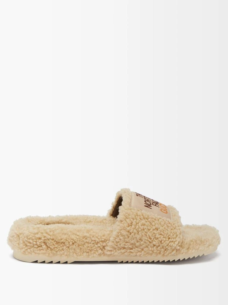 商品Gucci|X The North Face shearling slides,价格¥6822,第1张图片