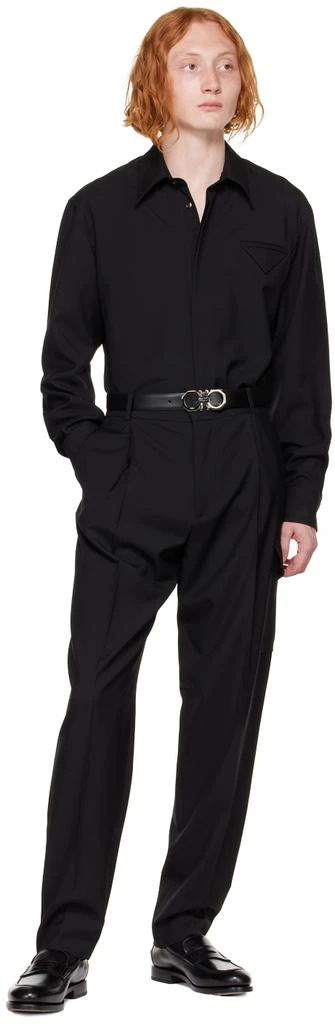 商品Salvatore Ferragamo|棕色 & 黑色 Gancini 双面腰带,价格¥2929,第3张图片详细描述