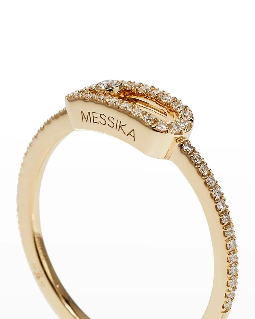 商品Messika|Move Uno 18K Yellow Gold Diamond Pavé Ring, EU 53 / US 6.25,价格¥13057,第4张图片详细描述