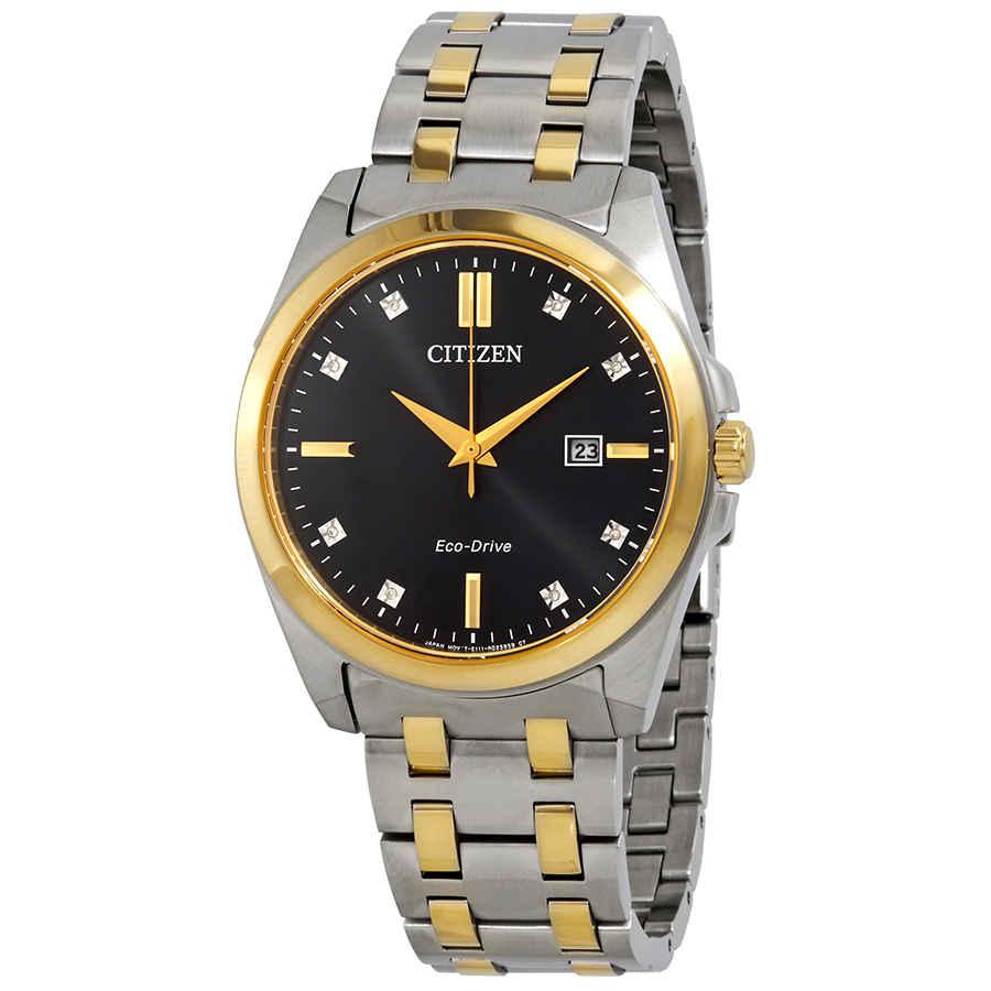 Citizen Corso Diamond Black Dial Two-tone Mens Watch BM7107-50E商品第1张图片规格展示