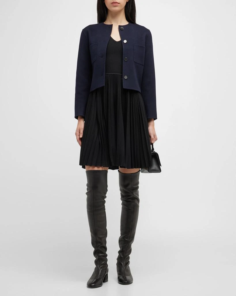 商品Theory|Doubleface Wool-Cashmere Crop Jacket,价格¥1144,第3张图片详细描述