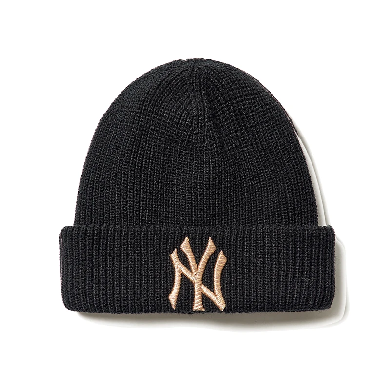 【韩国直邮】MLB男女帽子NY毛线帽LOGO刺绣秋冬运动休闲果冻防风冷帽 商品