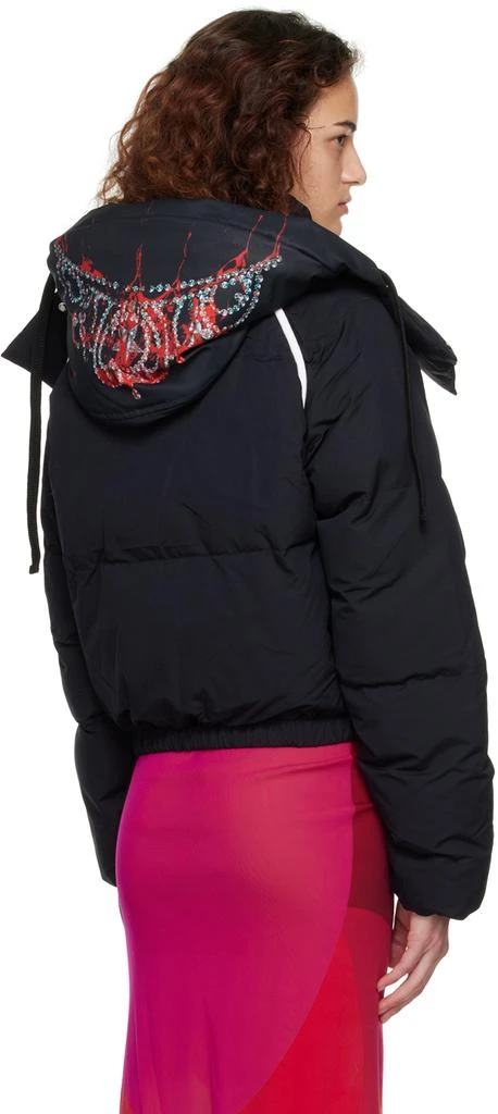 商品JW Anderson|Black Poster Puffer Jacket,价格¥5059,第3张图片详细描述