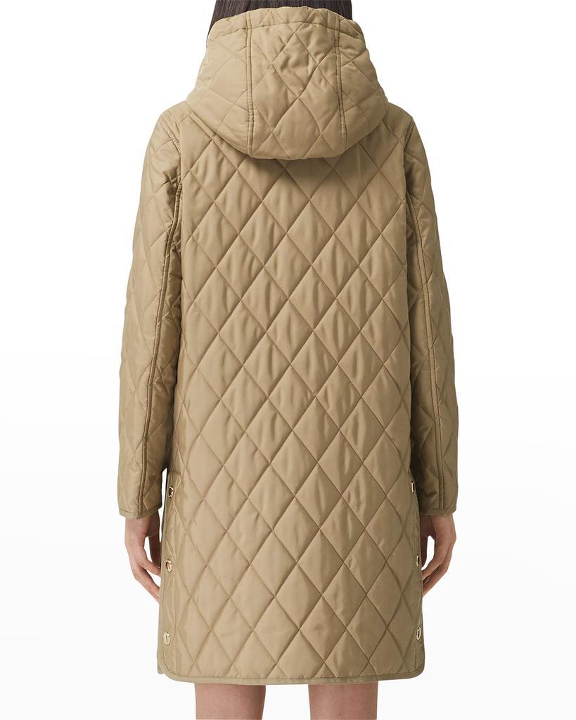 商品Burberry|Roxby Quilted Mid-Length Coat,价格¥11118,第6张图片详细描述