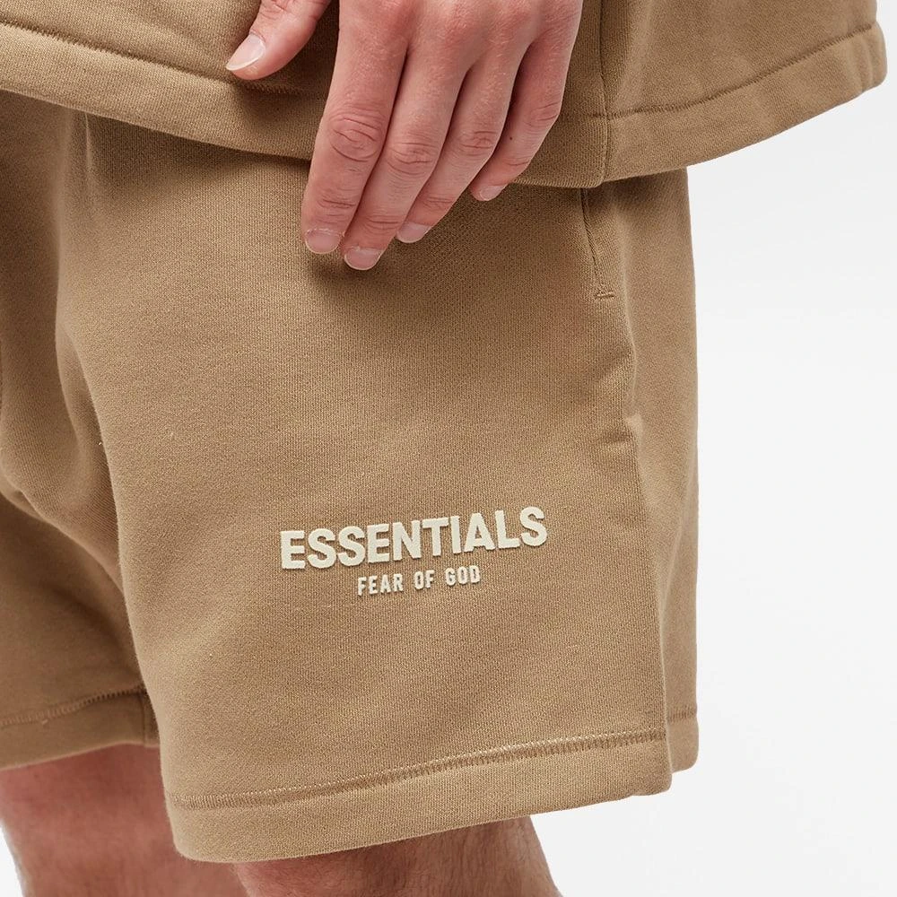 商品Essentials|Fear of God ESSENTIALS Logo Sweat Short - Oak,价格¥595,第5张图片详细描述