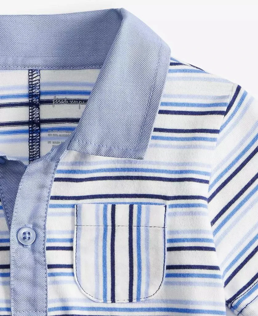 商品First Impressions|Baby Boys Park Explore Striped Sunsuit, Exclusively at Macy's,价格¥113,第2张图片详细描述