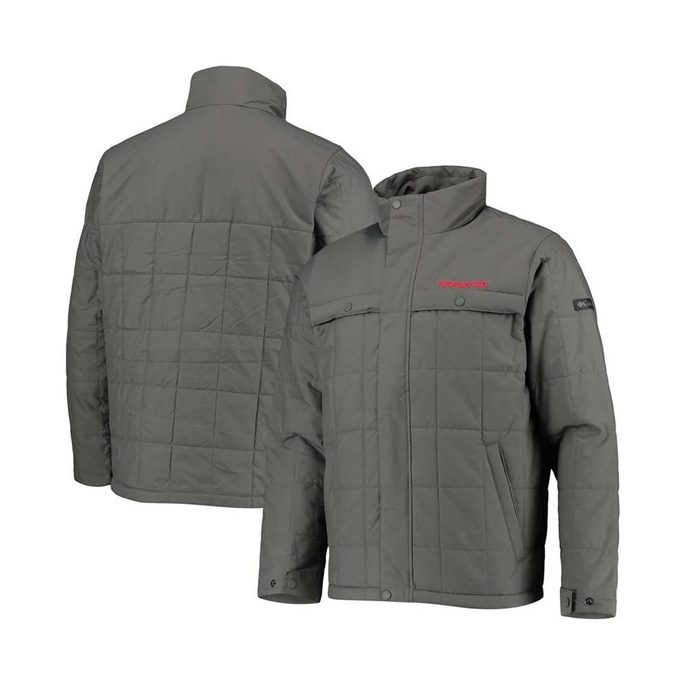 商品Columbia|Men's Charcoal Nebraska Huskers Ridgestone Full-Zip Jacket,价格¥890,第1张图片