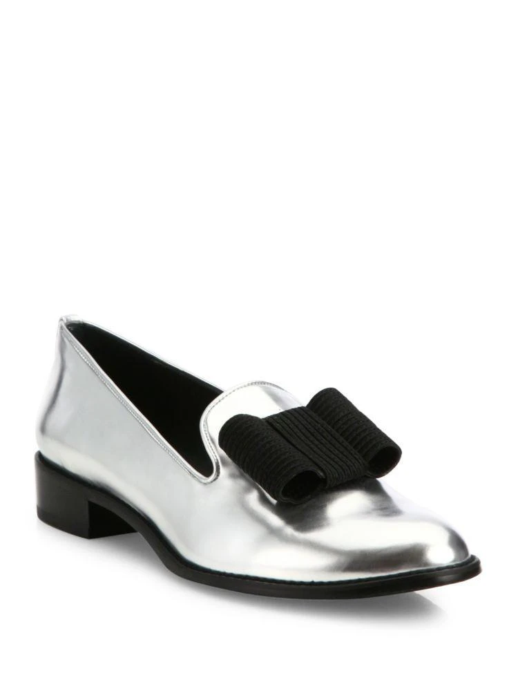 Atabow Metallic Leather Loafers 商品