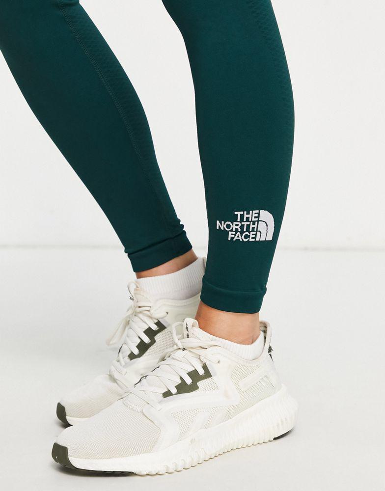 The North Face Training seamless high waist leggings in green Exclusive at ASOS商品第4张图片规格展示