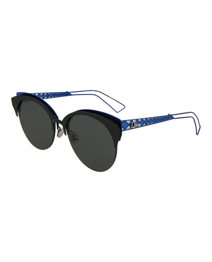 Cat-Eye Metal Sunglasses商品第2张图片规格展示