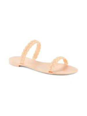 商品Stuart Weitzman|Sawyer Braided Jelly Flat Sandals,价格¥525,第2张图片详细描述