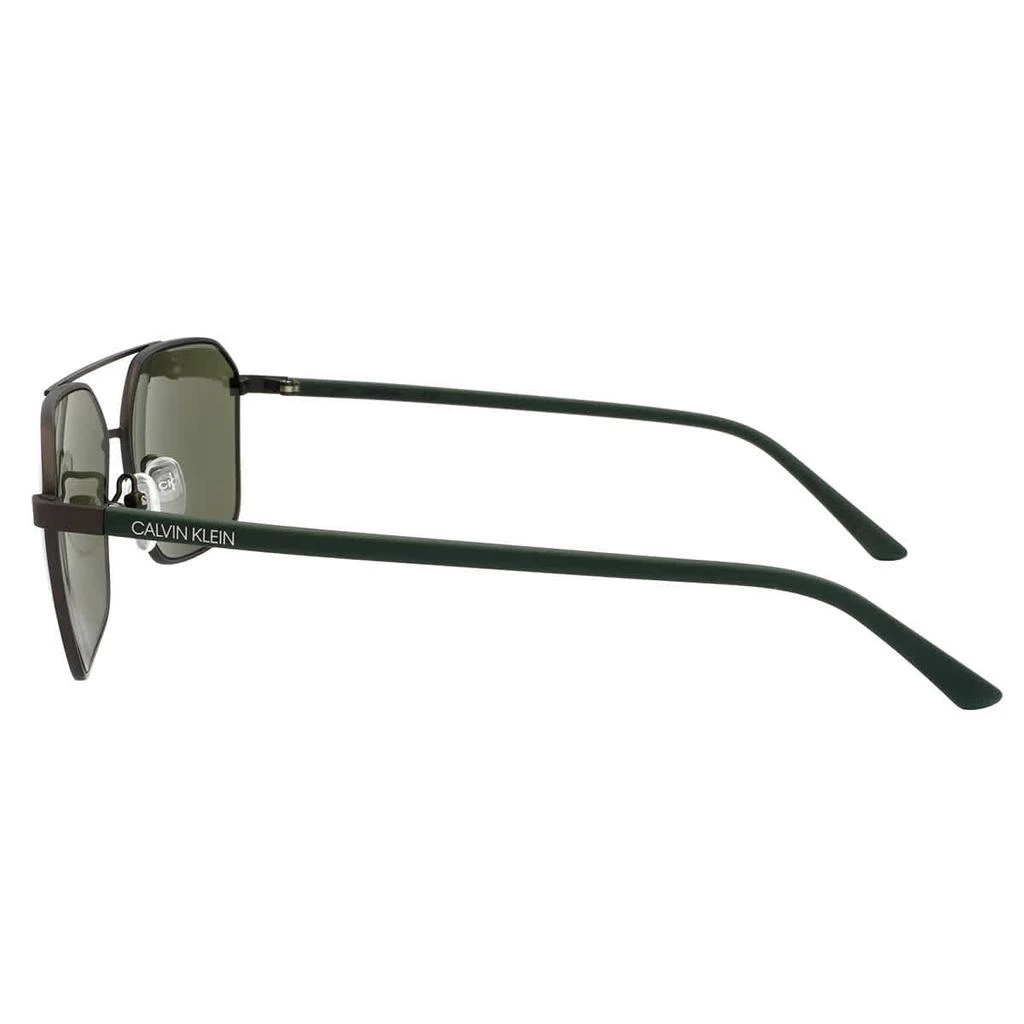 商品Calvin Klein|Calvin Klein Green Navigator Mens Sunglasses CK20300S 009 58,价格¥299,第3张图片详细描述