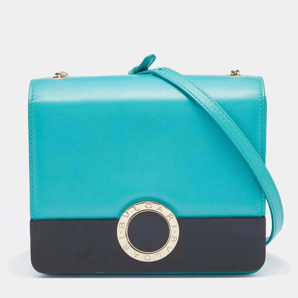 商品[二手商品] BVLGARI|Bvlgari Turquoise Leather Crossbody Bag,价格¥2925,第1张图片