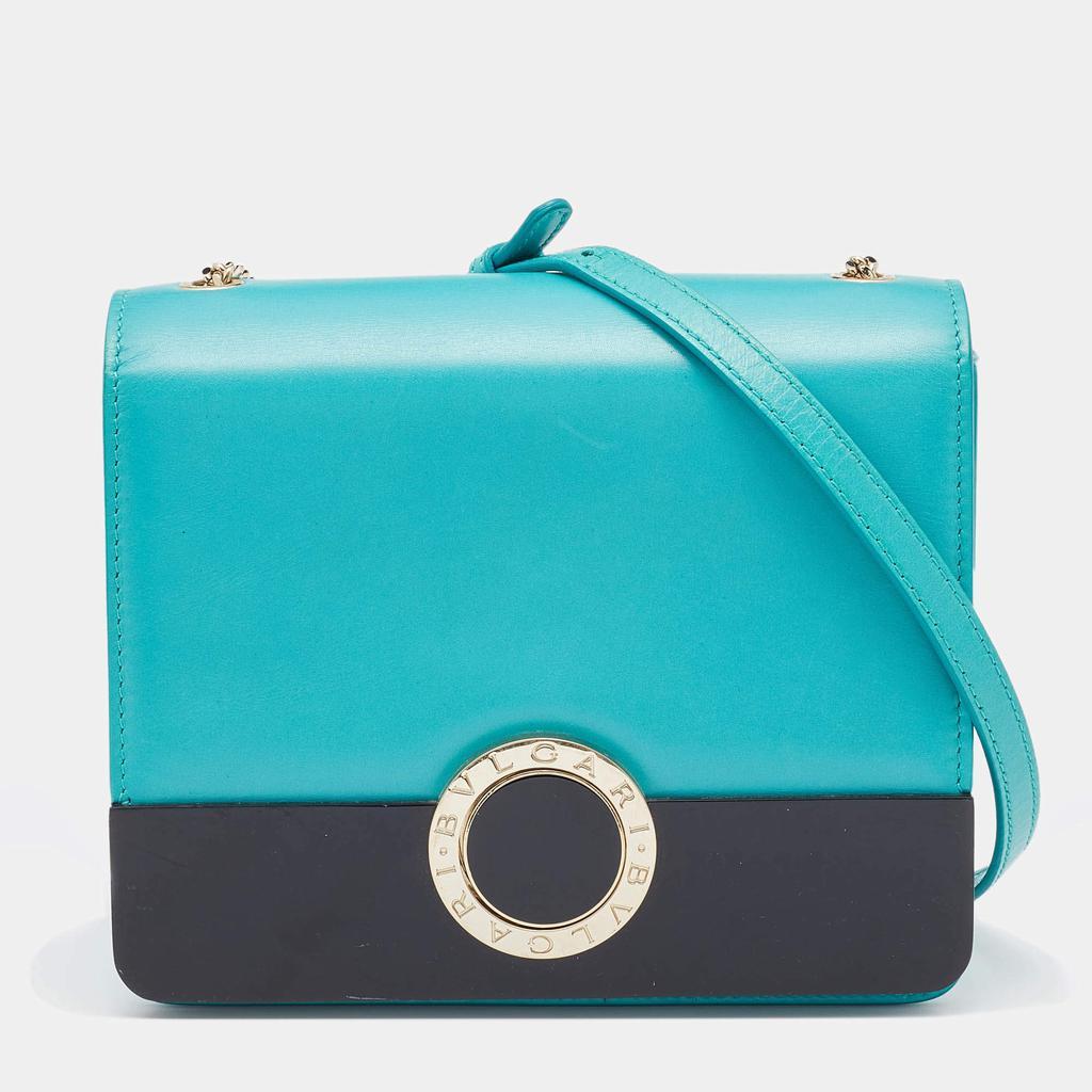 商品[二手商品] BVLGARI|Bvlgari Turquoise Leather Crossbody Bag,价格¥4395,第1张图片