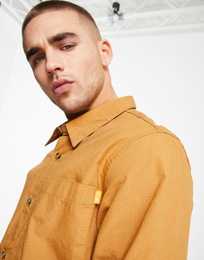 Timberland Outdoor Heritage plaid shirt in brown商品第3张图片规格展示
