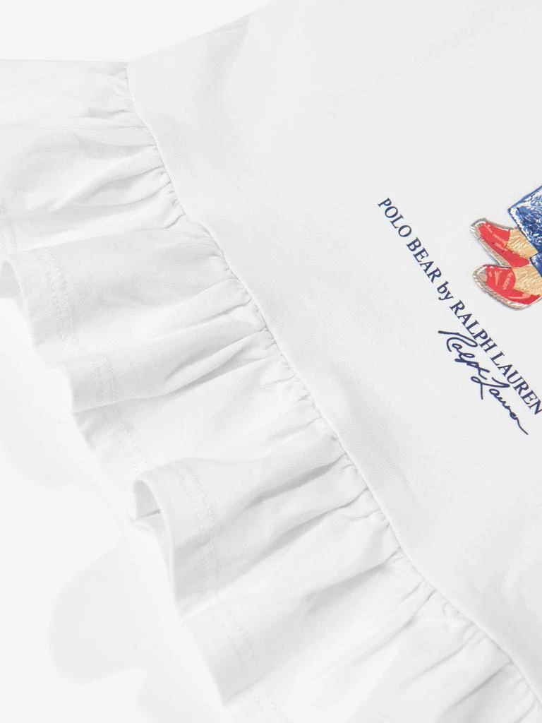商品Ralph Lauren|Baby Girls Bear T-Shirt in Ivory,价格¥435,第3张图片详细描述