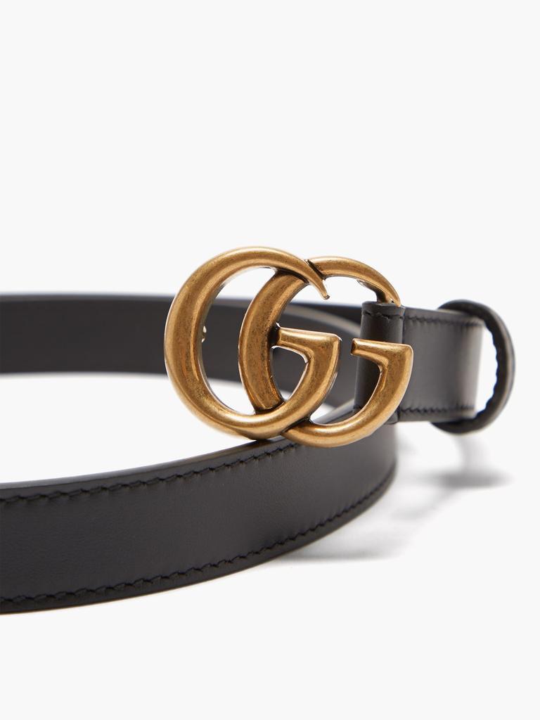 商品Gucci|GG-logo leather belt,价格¥2591,第4张图片详细描述