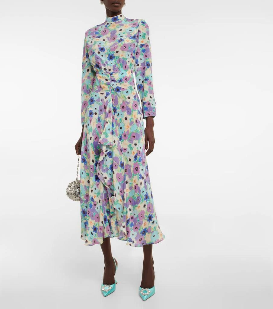 商品Rixo|Dani floral silk midi dress,价格¥1948,第2张图片详细描述