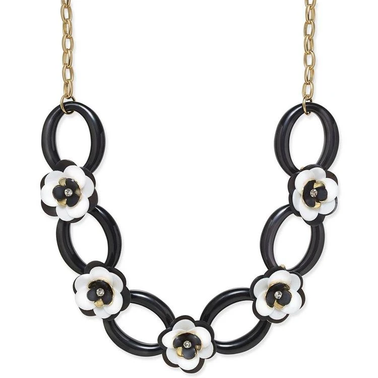 商品Kate Spade|Gold-Tone Crystal Accent Flower Statement Necklace,价格¥742,第1张图片