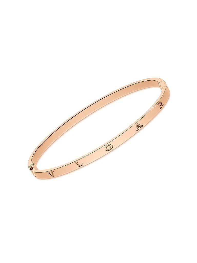 商品BVLGARI|B.zero1 18K Rose Gold Logo Bangle Bracelet,价格¥35710,第1张图片