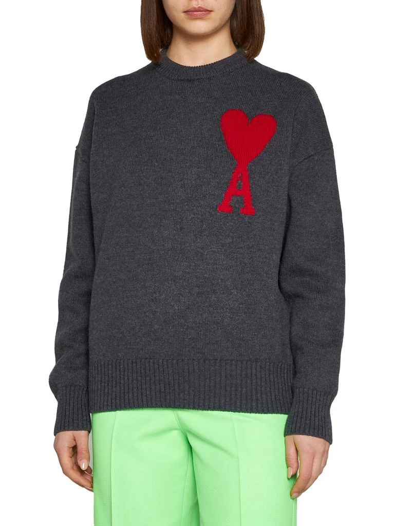 商品AMI|AMI Paris Ami de Coeur Crewneck Knitted Jumper,价格¥2262,第2张图片详细描述