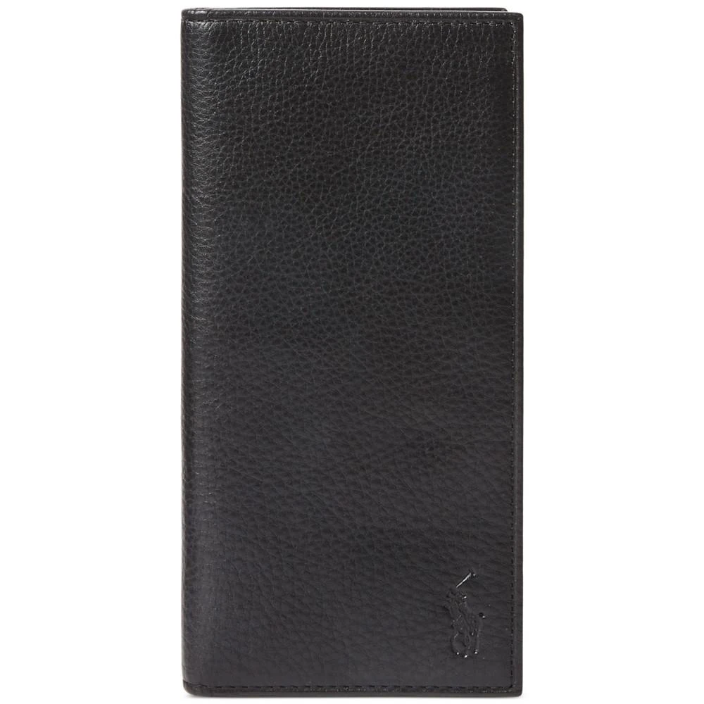商品Ralph Lauren|Men's Pebbled Leather Narrow Wallet,价格¥859,第1张图片