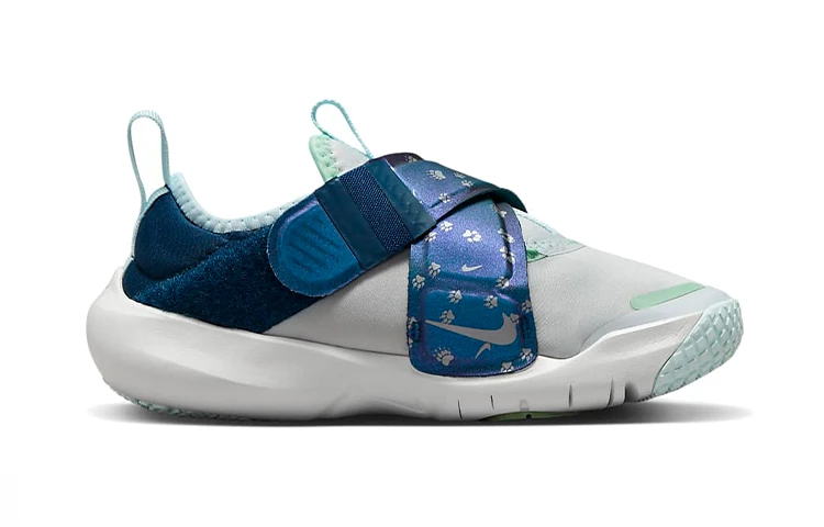 商品[国内直发] NIKE|[预售3天]Flex Advance SE 织物 防滑减震耐磨 低帮 儿童休闲鞋 灰蓝色 中小童,价格¥260,第3张图片详细描述