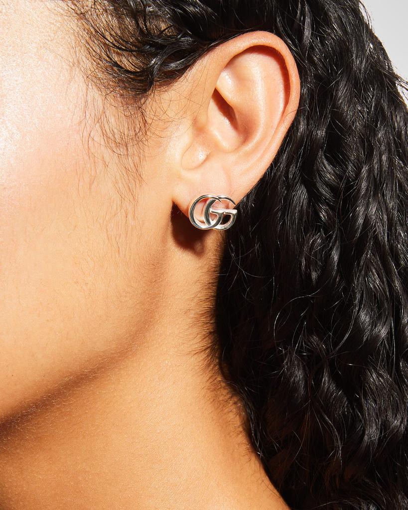 商品Gucci|GG Marmont & Flower Mismatched Sterling Silver Stud Earrings,价格¥2597,第4张图片详细描述