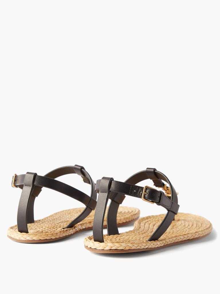 商品Yves Saint Laurent|Cassandre T-bar leather sandals,价格¥4799,第6张图片详细描述