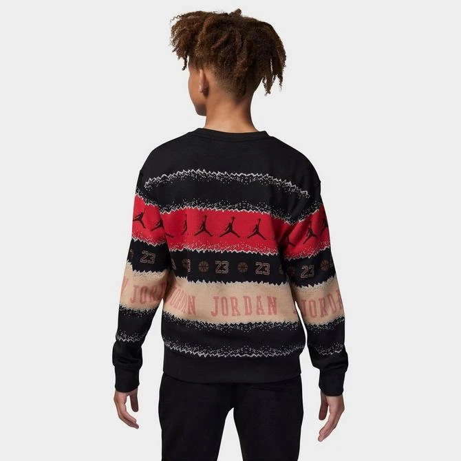 商品Jordan|Big Kids' Jordan MJ Holiday Fleece Crewneck Sweater,价格¥112,第3张图片详细描述