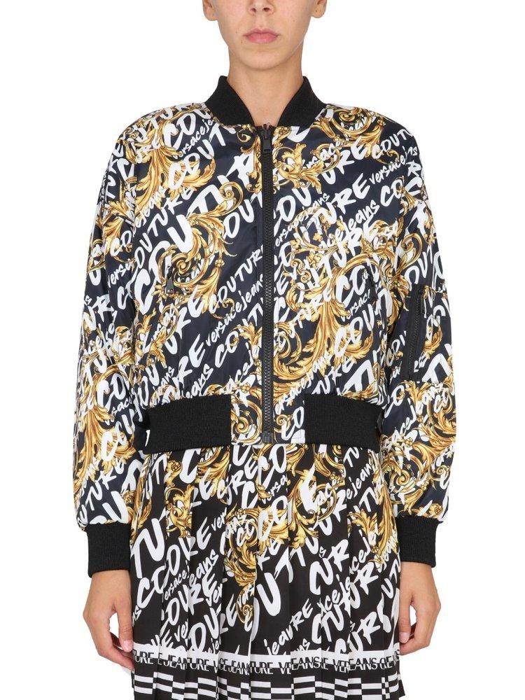Versace Jeans Couture Reversible Printed Bomber Jacket商品第1张图片规格展示
