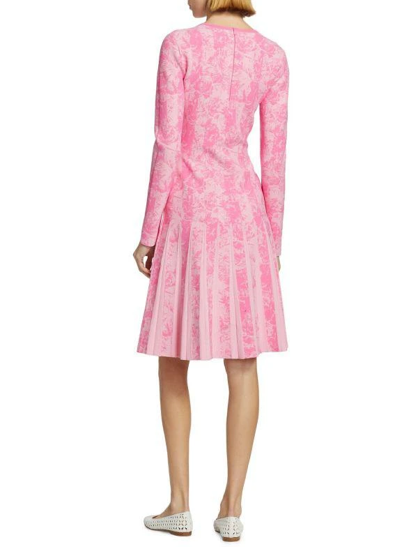 商品LELA ROSE|Knitted Jacquard Knee-Length Dress,价格¥3844,第2张图片详细描述