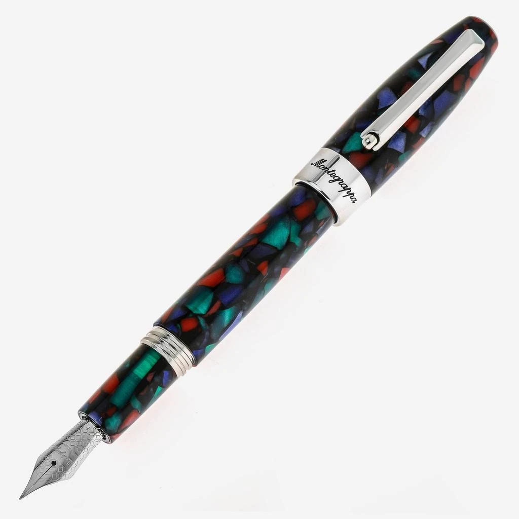 商品Montegrappa|Montegrappa Fortuna Mosaico Aurora Fountain Pen (F) ISFOB2IK,价格¥828,第1张图片