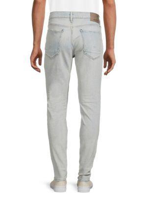 商品Hudson|Zack Distressed Skinny Jeans,价格¥640-¥789,第4张图片详细描述