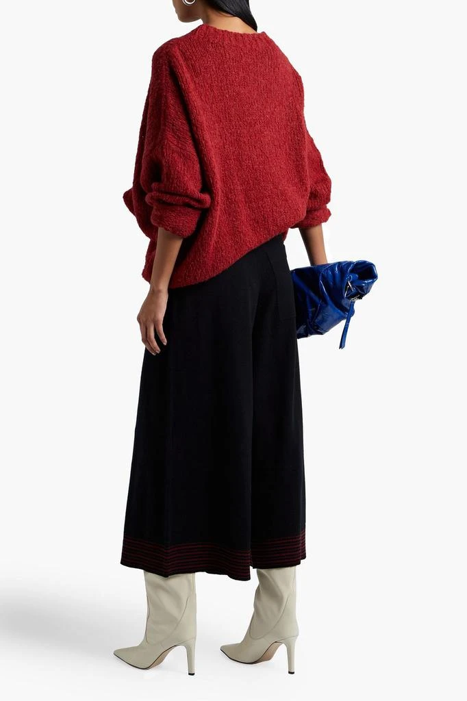 商品ROKSANDA|Cropped striped wool and cashmere-blend wide-leg pants,价格¥1268,第1张图片