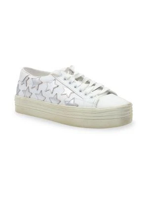 商品[二手商品] Yves Saint Laurent|Saint Laurent Court Classic Stars Platform Sneakers In White Leather Athletic Shoes Sneakers,价格¥3873,第2张图片详细描述