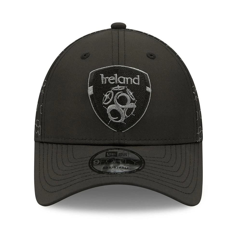 商品New Era|Men's Black Ireland National Team Club Allover Print 9FORTY Adjustable Hat,价格¥195,第3张图片详细描述